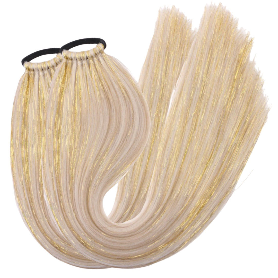 Golden Girl Shimmer Tail Set Magic Manes Hair Extensions