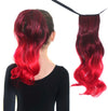 red ponytail extension ties on for kids and teens