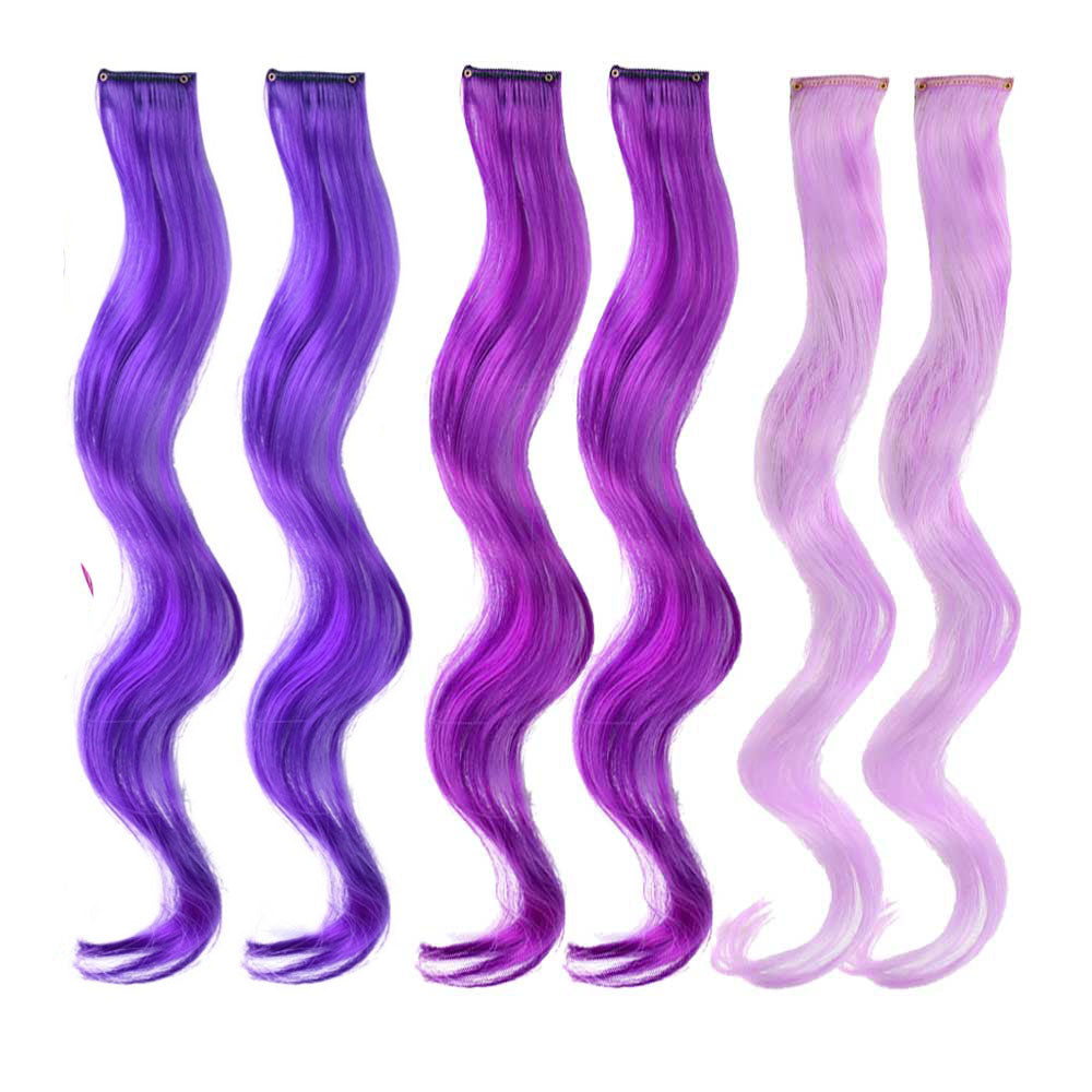 Purple Power Curls 6 Pack Clip-in Hair Extensions – Magic  display picture 1