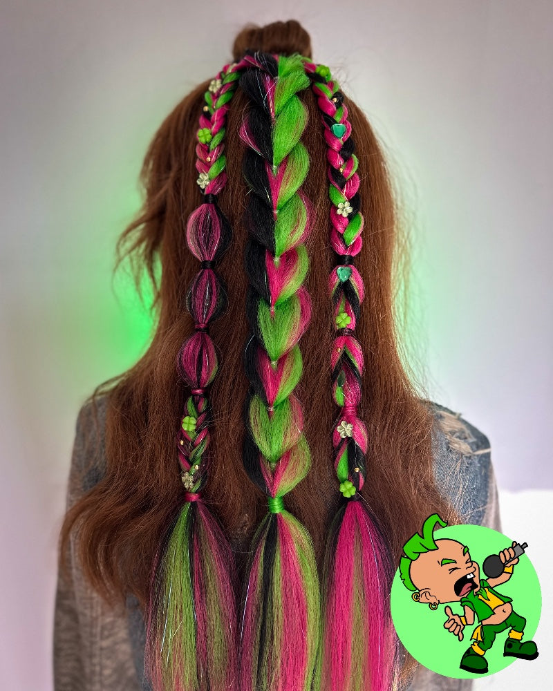 Punk Leprechaun Braided Ponytail
