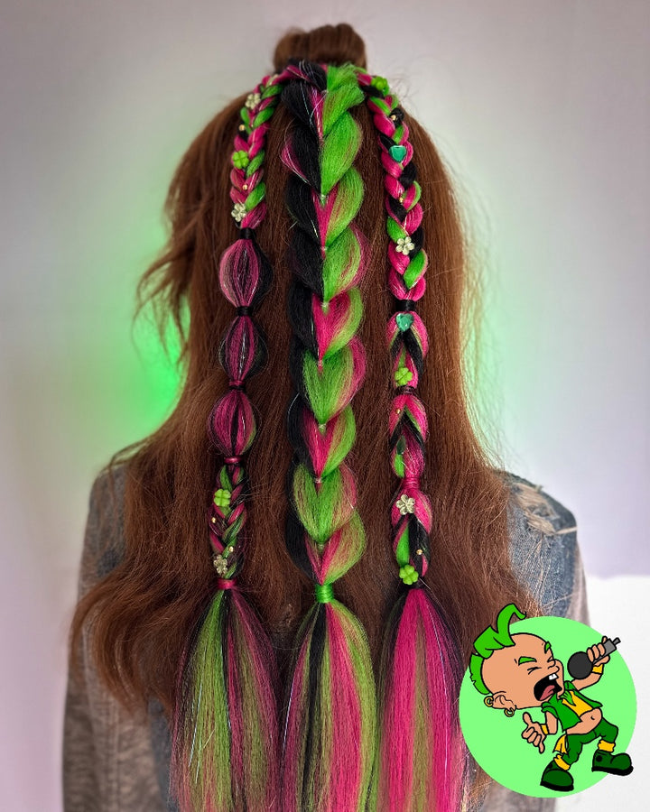 Punk Leprechaun Braided Ponytail