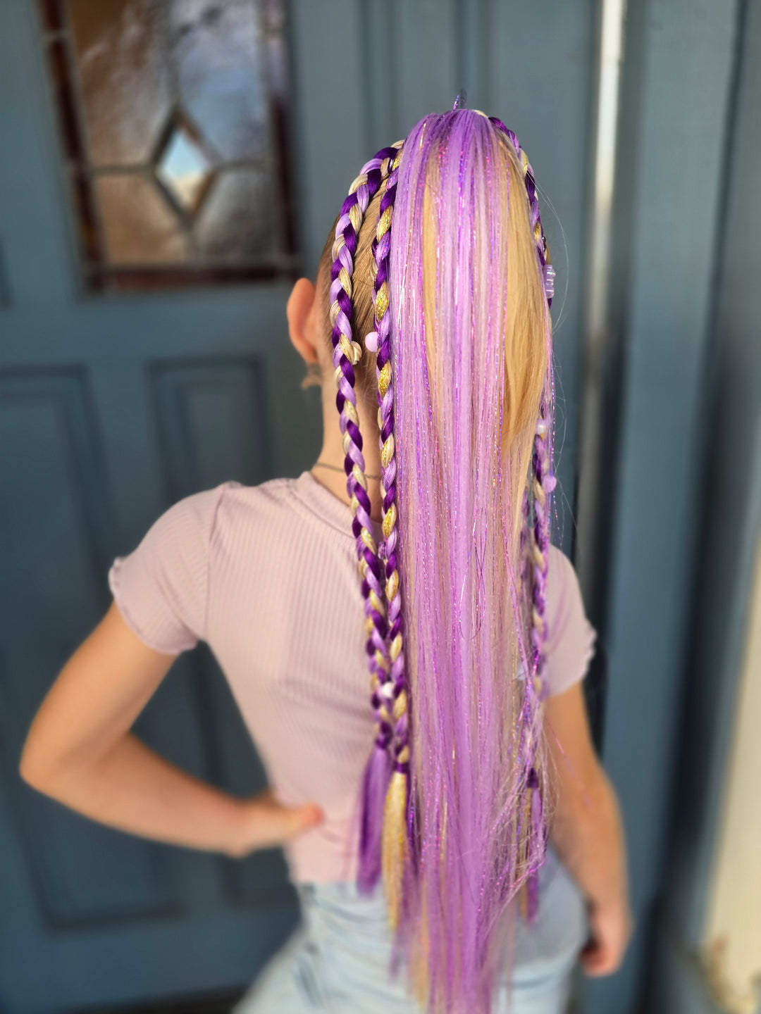 True Love Gemmed Braided Ponytail - Blonde