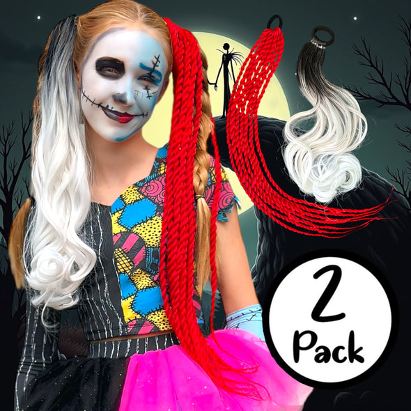 Jack + Sally 2-Pack Ponytails