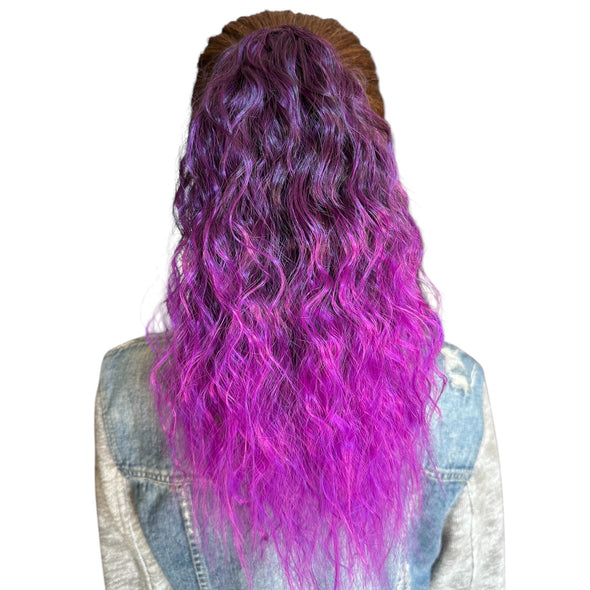 Violet 16” Wavy Claw Pony