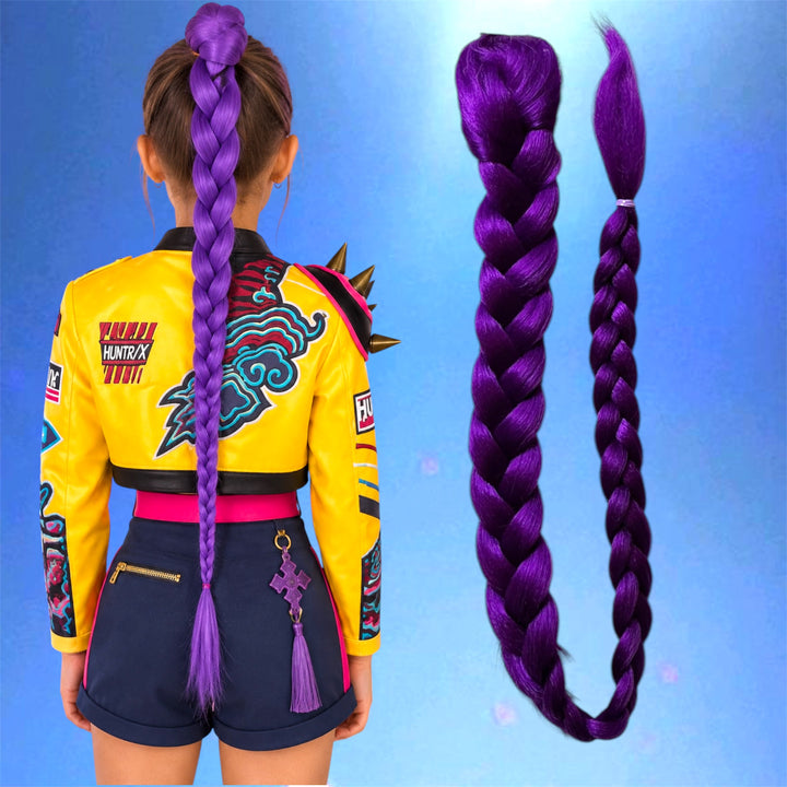 36” Clip-On Rumi KPop Demon Hunters Braid