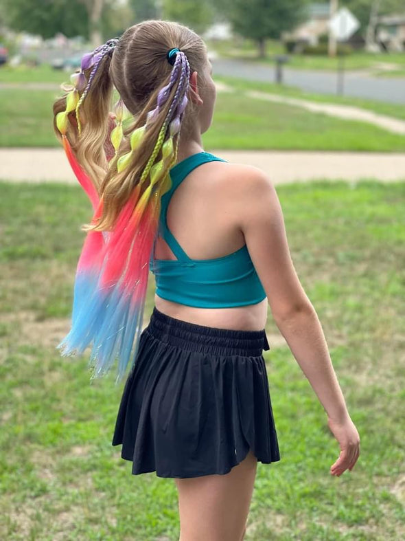 Braided Rainbow Sorbet Shimmer Tails Set