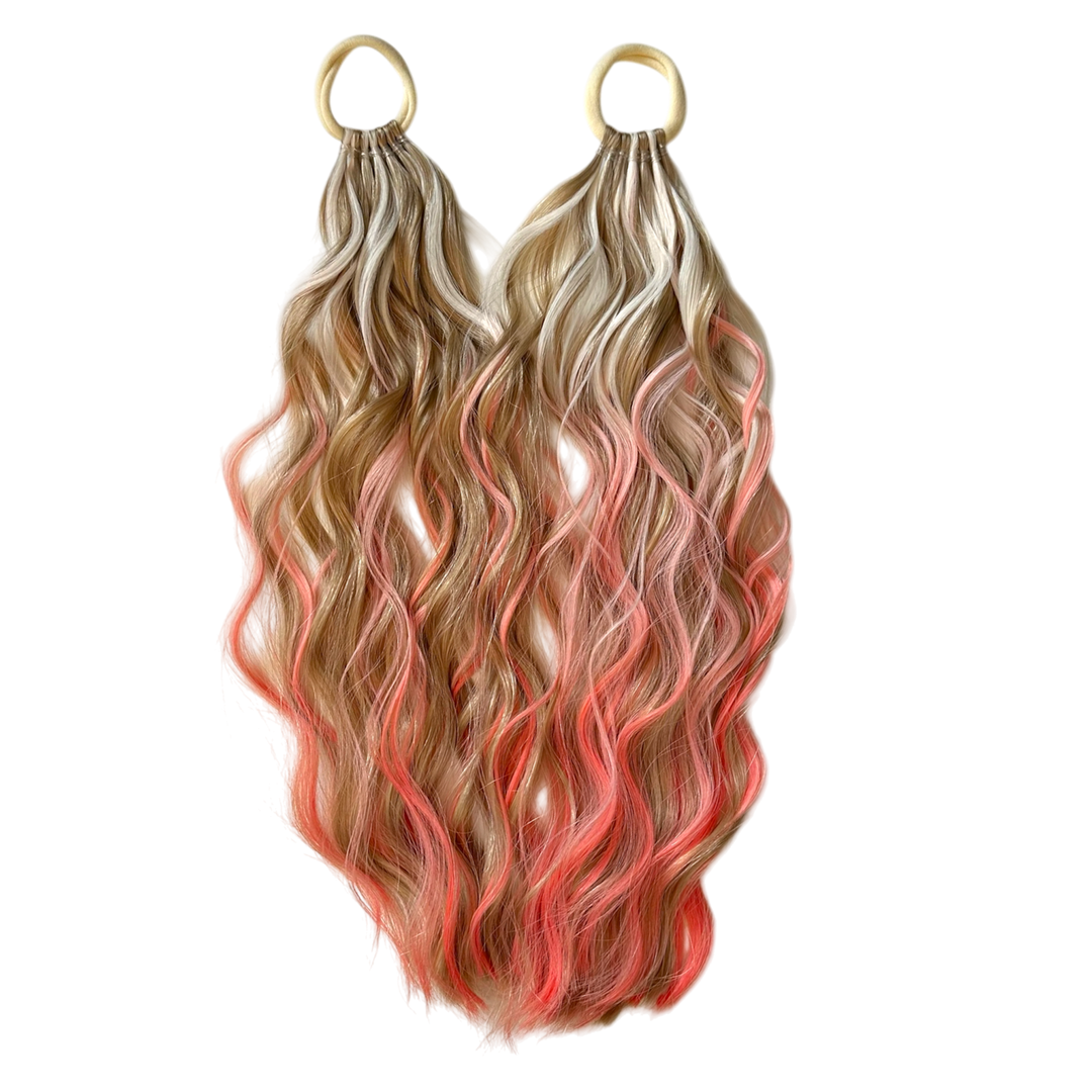 Princess Peach 2-Pack Wavy Short Ponytail (Copy)