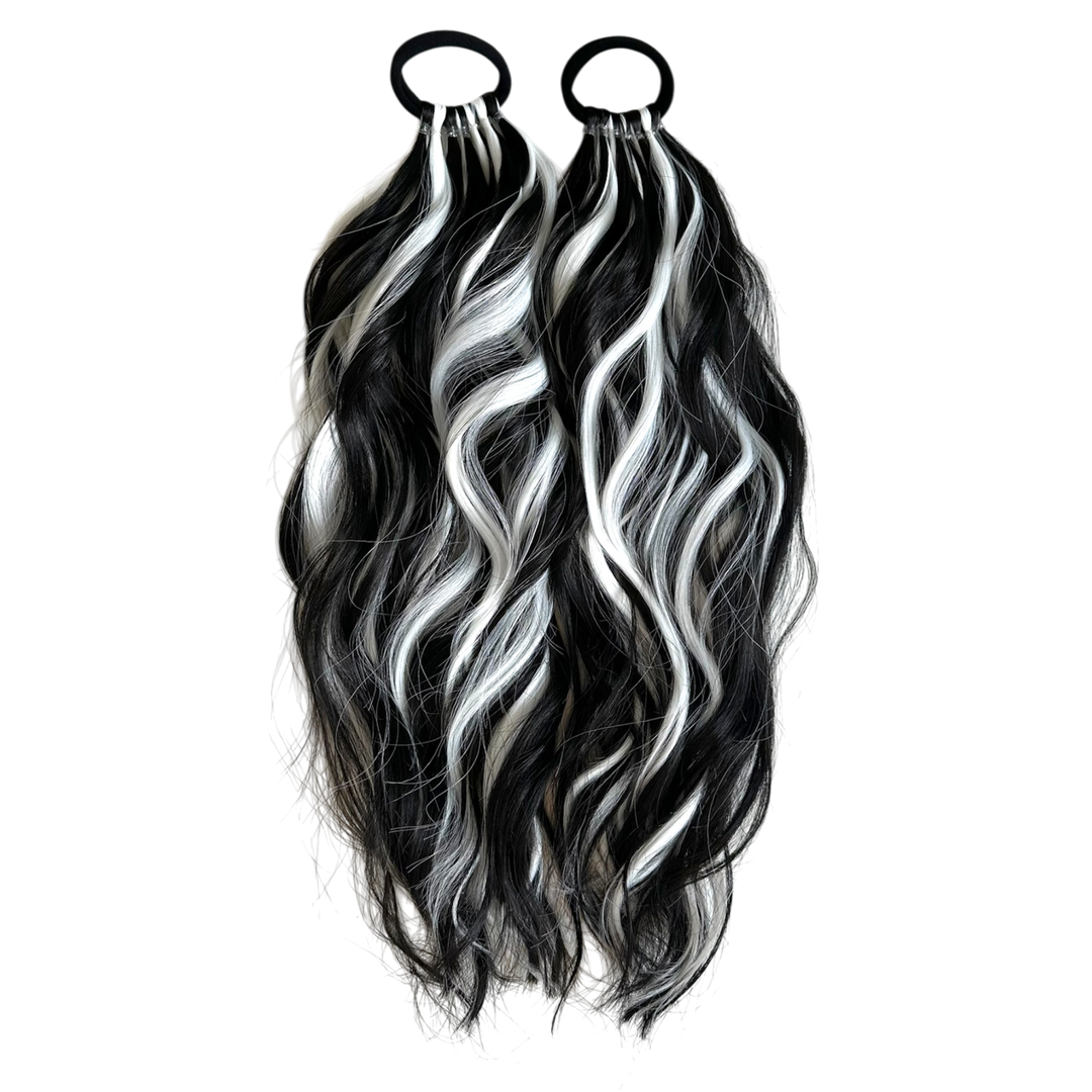 Jack Skellington 16” Wavy 2-Pack Ponytails