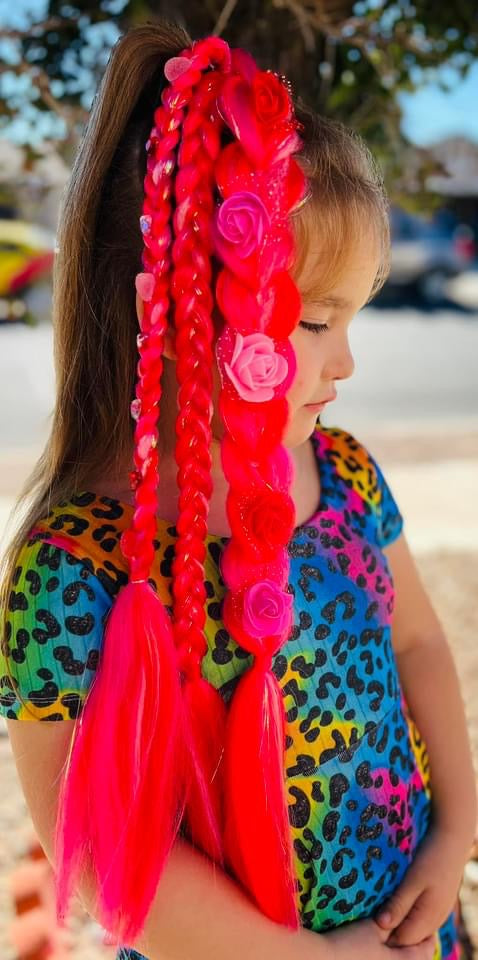 Sweetie Gemmed Braided Ponytail