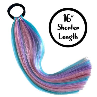 Unicorn Swirl 16” Short Shimmer Tail