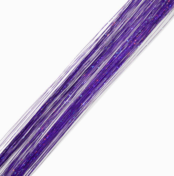 Purple Galaxy Hair Bling Clip-in Tinsel 2-Pack
