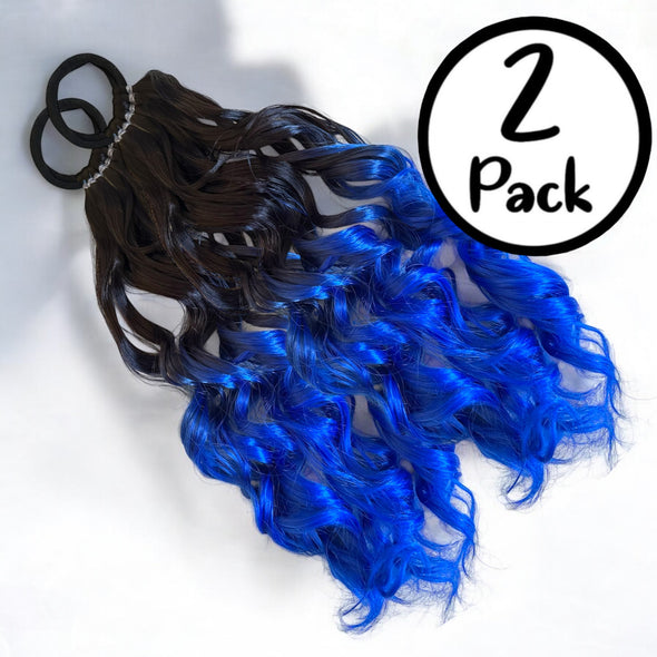 Brunette/Royal Blue 20” Magic Ponies