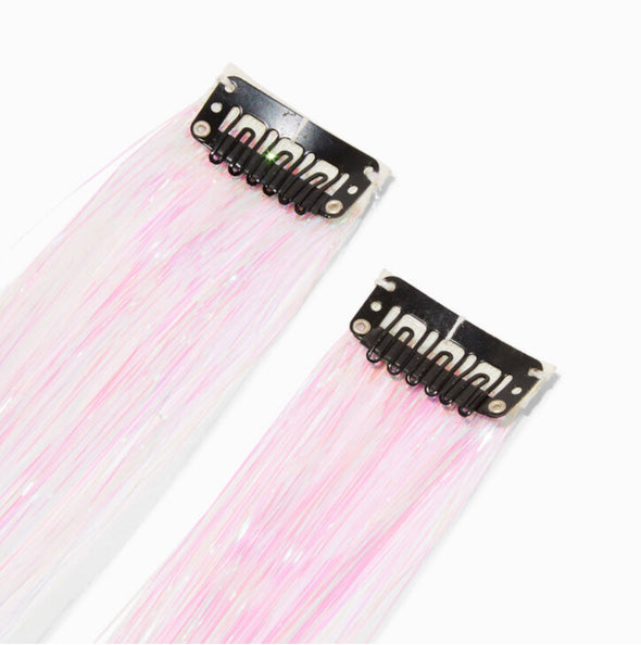 Iridescent Hair Bling Clip-in Tinsel 2-Pack