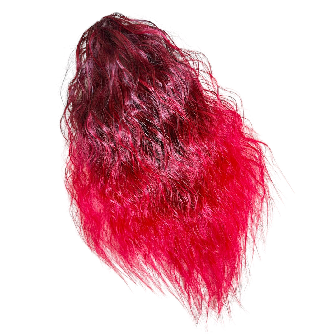 Diva Red 16” Wavy Claw Pony