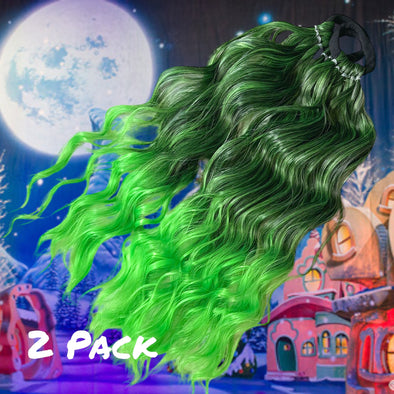 Grinch Wavy Ponytail Set