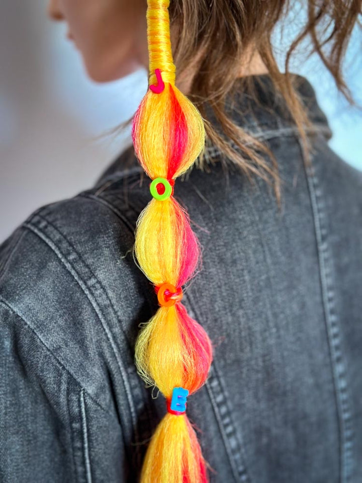 Single Customized Name Braided Ponytail