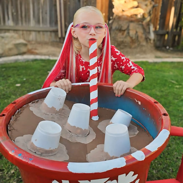 16” Short Candy Cane Shimmer Tail Set