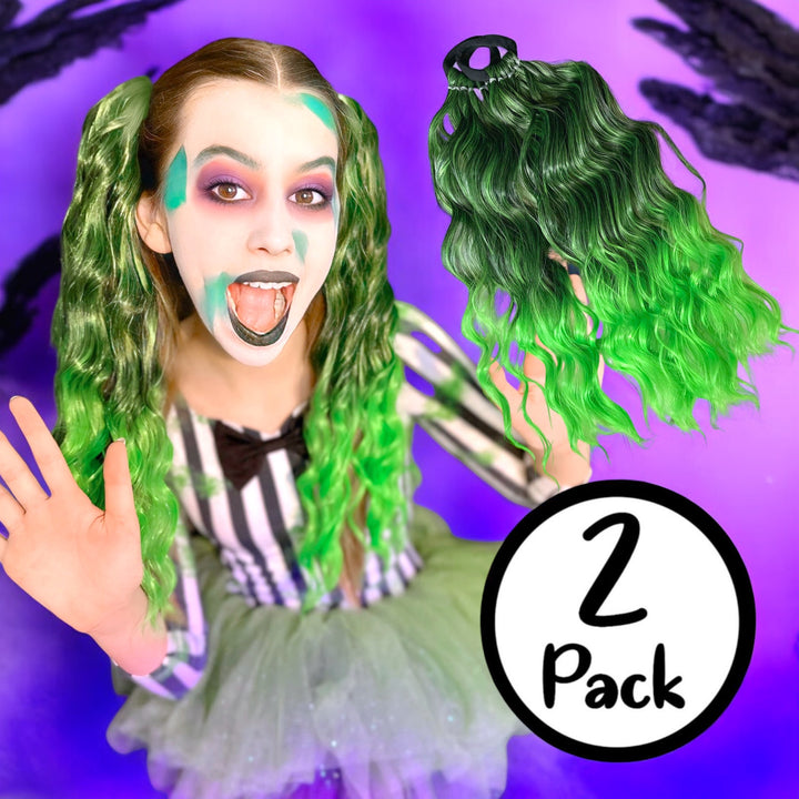 Grinch Wavy Ponytail Set