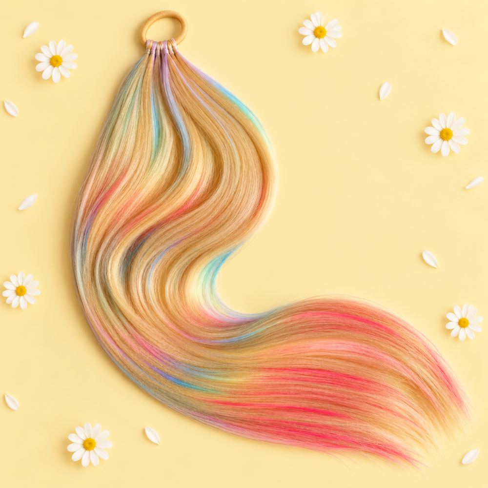 Sunshine Rainbow Straight 26" Ponytail