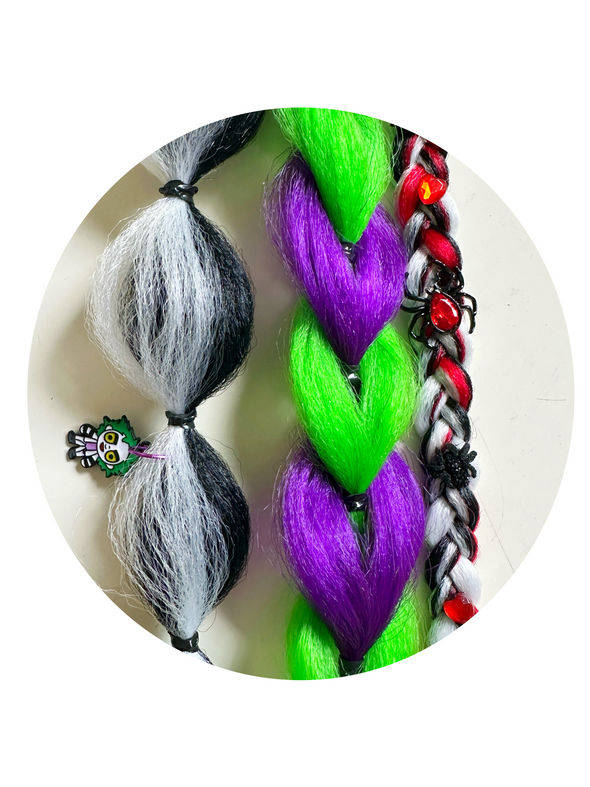 Beetlejuice Braided Ponytail Set