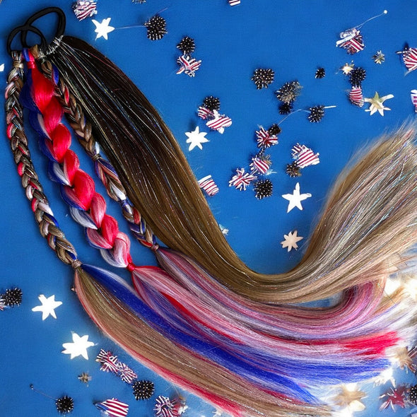 Patriot Pony Braided Ponytail