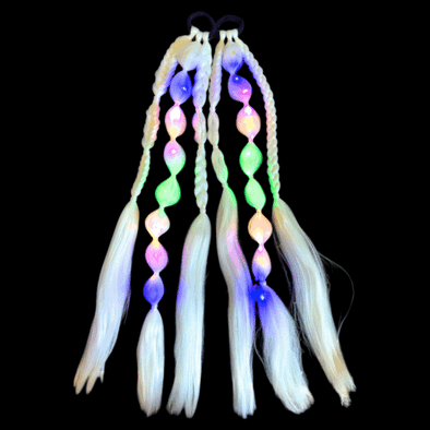 LED Braided Ponytail Set