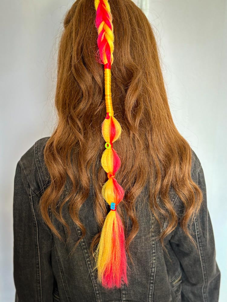 Single Customized Name Braided Ponytail