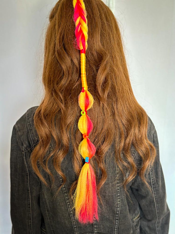Single Customized Name Braided Ponytail