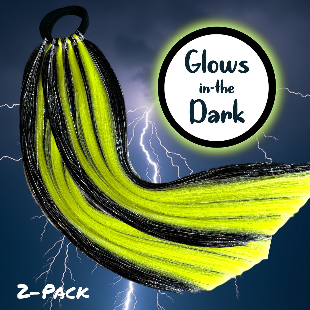 billie eilish fish lure meme Toxic Shock Glow-in-the-Dark 16” Short 2-Pack Set – Magic Manes Hair Extensions