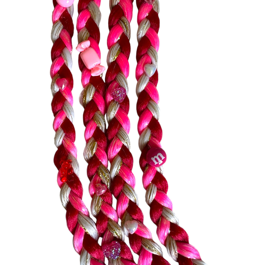 Honey Bun Gemmed Braided Ponytail - Blonde