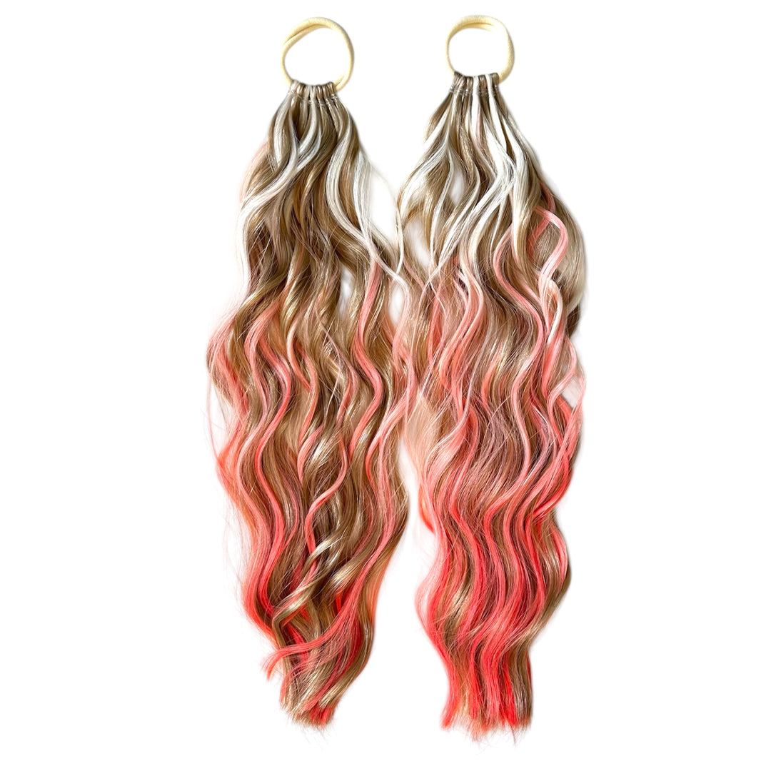 Princess Peach 2-Pack Wavy Short Ponytail (Copy)