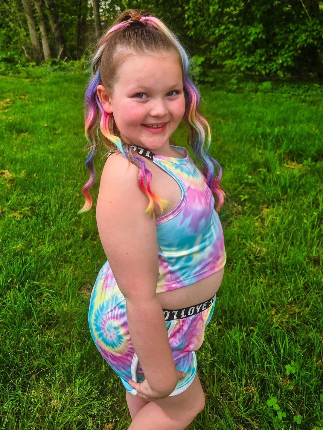 Brunette + Ombre Wild Style Wavy Short Ponytail