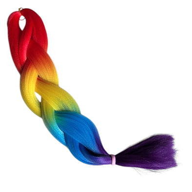 Rainbow 24” Multi-Purpose Magic Braiding Hair