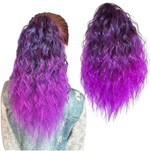 Violet 16” Wavy Claw Pony