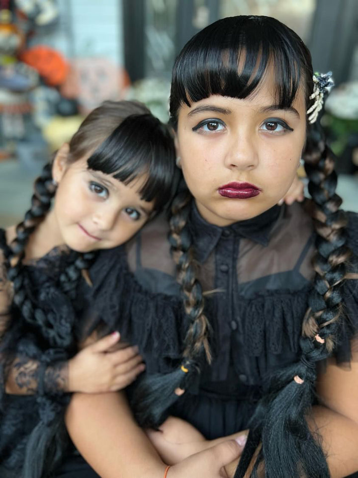 Wednesday Black Braid Set + Fringe