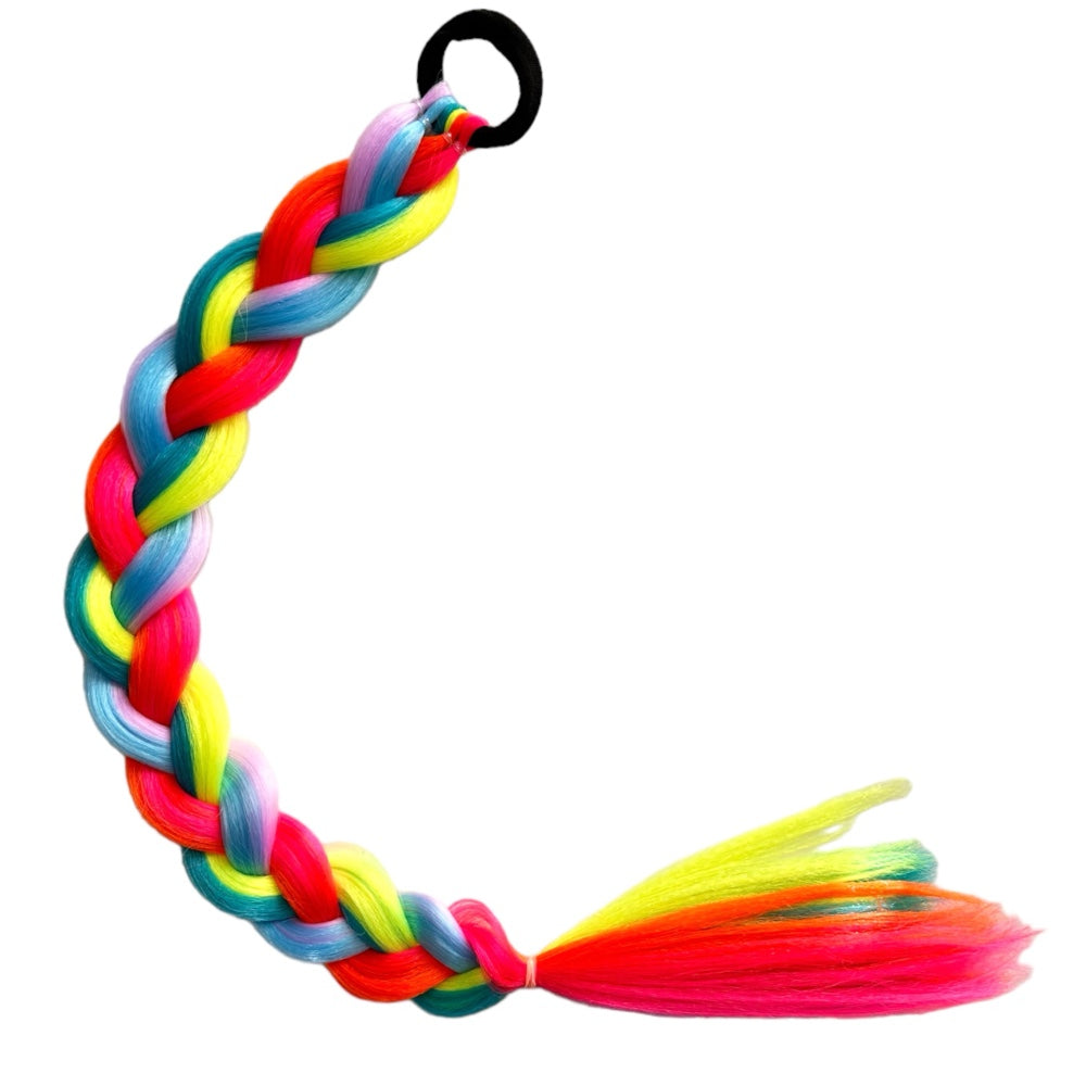 Neon Rainbow Shimmer Tail