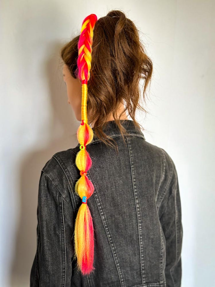 Single Customized Name Braided Ponytail