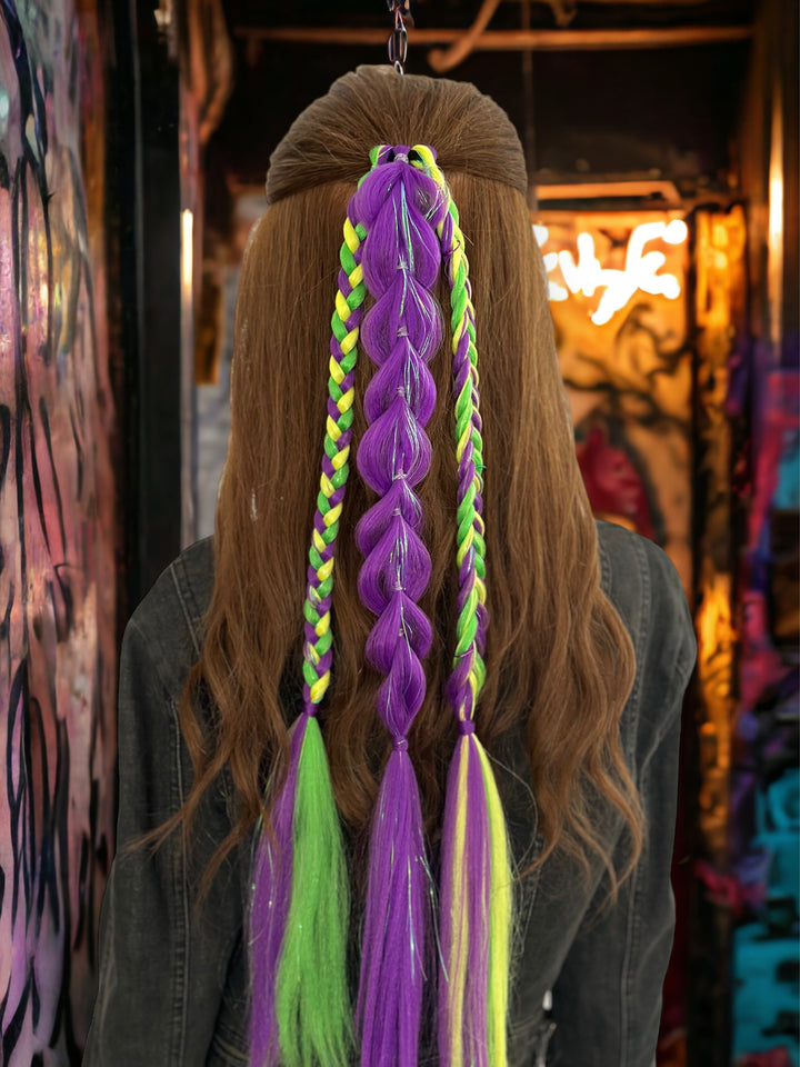 Joker Glow-in-the-Dark Braided Ponytail
