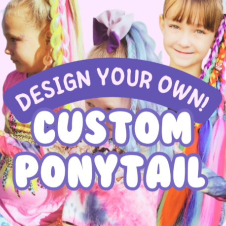 Design your own custom ponytail hair extension