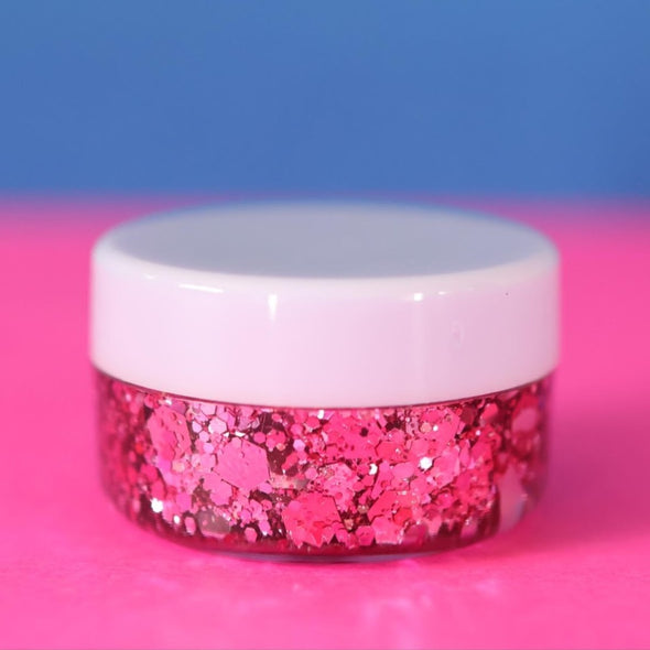 Small Disco Rose Glitter Body/Hair/Face Gel