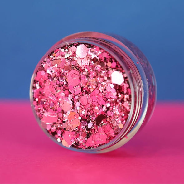 Small Disco Rose Glitter Body/Hair/Face Gel