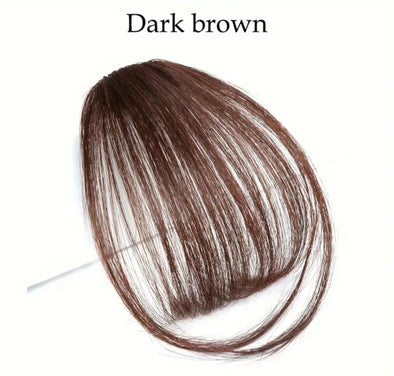 Dark Brown Clip-in Bangs
