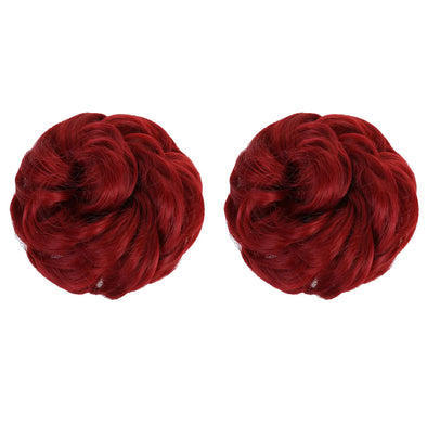 Dark Red 2-Pack Hair Puffs