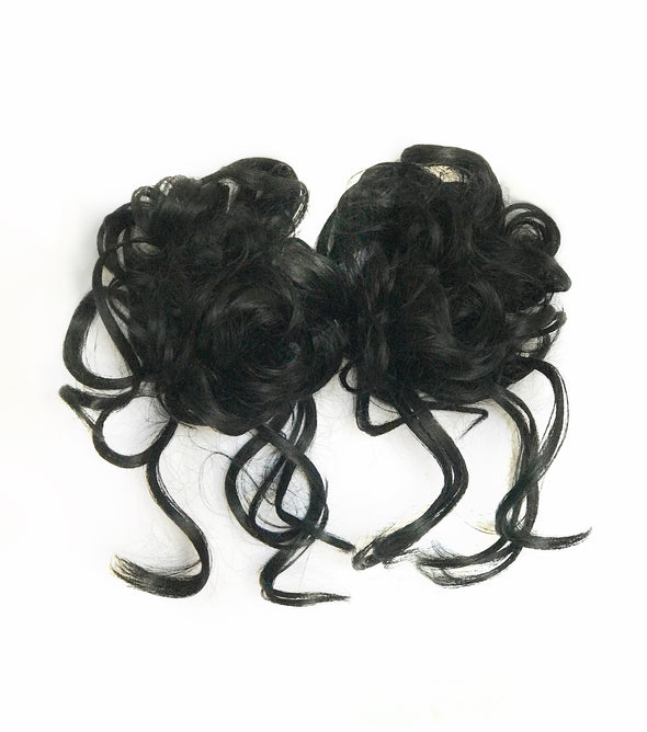 Black 2-Pack Hair Puffs