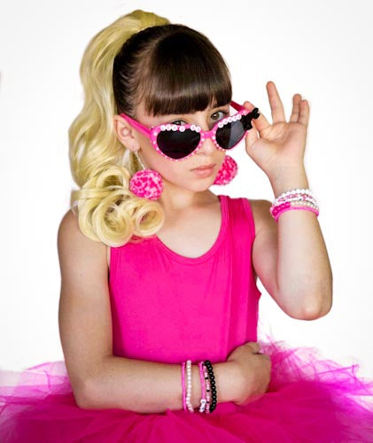 Blonde curl ponytail extension ties over your own hair for imstant length, color and volume