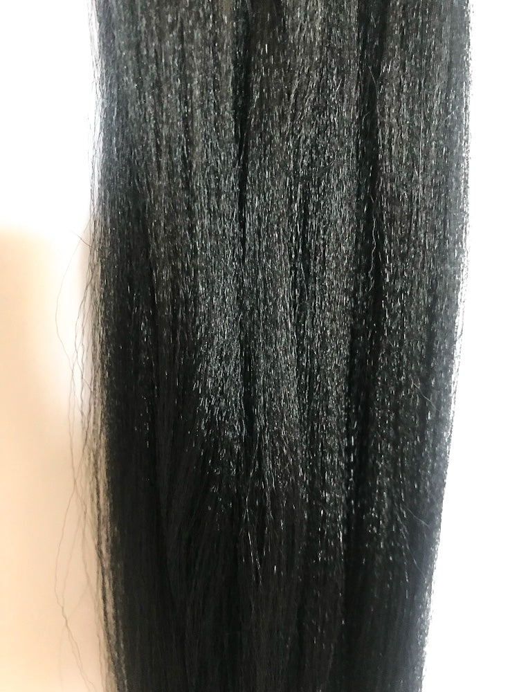 Set of Black 18" Braid Bundles
