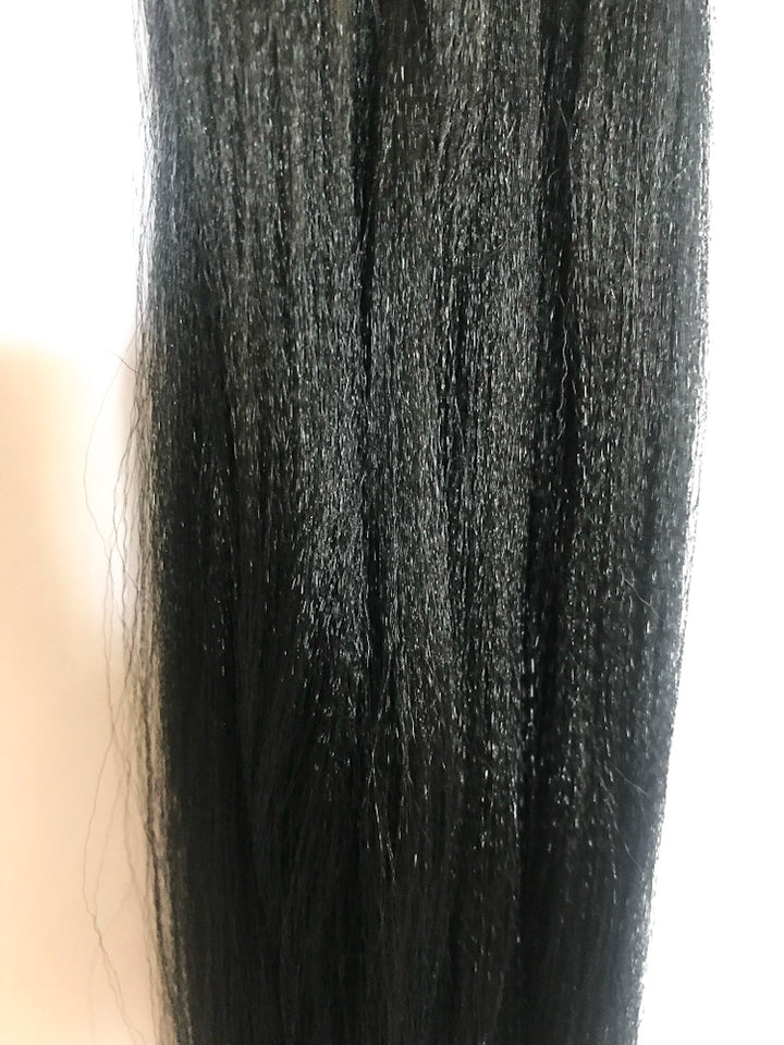 Set of Black 18" Braid Bundles