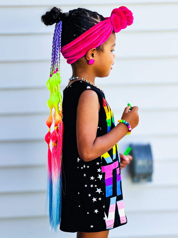 Braided Rainbow Sorbet Shimmer Tails Set