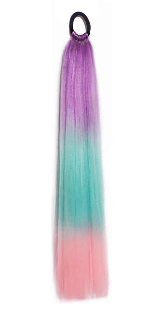 Kids ponytail extensions for long unicorn hair