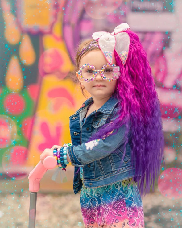 Disco Plum Wavy Ponytail Hair Extensions